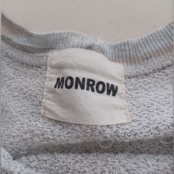 Monrow Camo Sz M Cotton Crewneck Sweatshirt - Picture 8 of 11